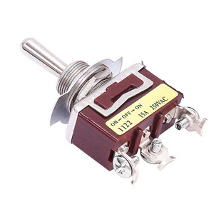 SPDT ON-OFF-ON (Centre-Off) Heavy Duty Toggle Switch 15A 250VAC /3 Position / 3 Pin (Pro# SWT018)