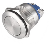 SPST Waterproof Momentary Stainless Steel Metal Push Button Switch N/O 240V 5A 19mm Flat Top(Pro# SWT210)