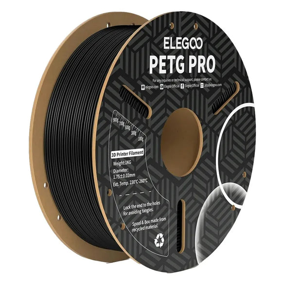 Elegoo PETG Pro filament Black 1.75mm 1kg (Pro# TL6495)
