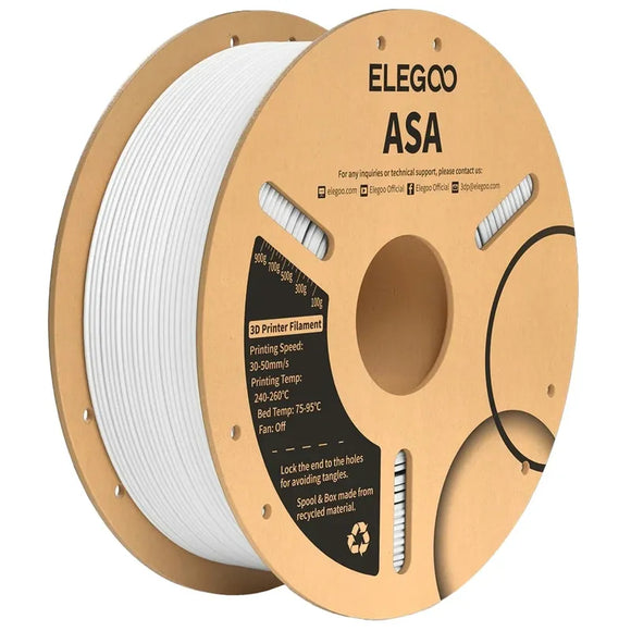 Elegoo ASA filament white 1.75mm 1kg (Pro# TL6523)
