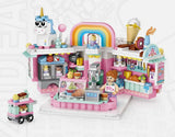 LOZ Ice Cream Shop Amusement Theme Park Mini Building Block Toy (PRO# TOK102)