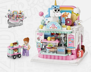 LOZ Ice Cream Shop Amusement Theme Park Mini Building Block Toy (PRO# TOK102)