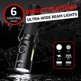 Axefury Flashlight A5 700 Lumens Tactical Waterproof Led 6 Modes Flashlight (Pro# TOR076)