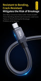 PD100W Type-C to Type-C Charging & Data Transfer Cable 1.2m (Pro#UBC815)