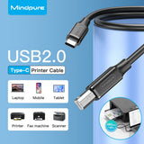 MindPure - USB-C to USB-B 2.0 Printer cable 2m (Pro# UBC835)