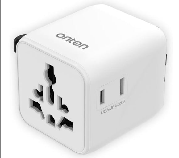 Universal travel adaptor with fuse (Pro# POR031)