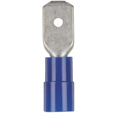 Blue Male Spade Style 6.4mm Crimp Terminal Pack of 50 (Pro# CST222)