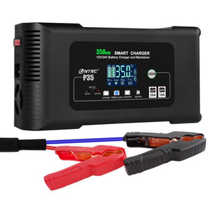 35A 12V-24V Car Battery Charger For AGM Lithium LiFePo4 GEL WET Lead Acid Battery (Pro# POR104))