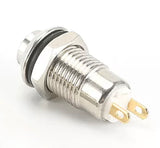 SPST Metal On-Off 240V 5A IP65 Waterproof Mini 8mm(Pro# SWT213)