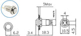 SPST Metal On-Off 240V 5A IP65 Waterproof Mini 8mm(Pro# SWT213)