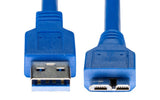 DYNAMIX 1m USB 3.0 Micro-B Male to USB-A Male Connector.