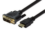 HDMI Male to DVI-D Male Single Link 2m Cable (Pro# C-HDMIDVI-2)