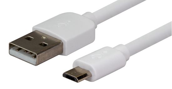 DYNAMIX 3m USB 2.0 Micro-B Male to USB-A Male Connectors.