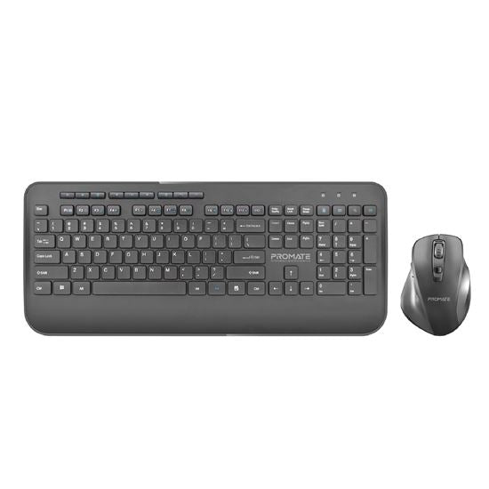 PROMATE Wireless Ergonomic Keyboard & Contoured Mouse.