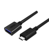 USB-C Male to USB-A Female 200mm USB 3.0 (Pro# Y-C476BK )