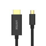 UNITEK 2M Mini DisplayPort Male to to HDMI Male Adapter Cable.