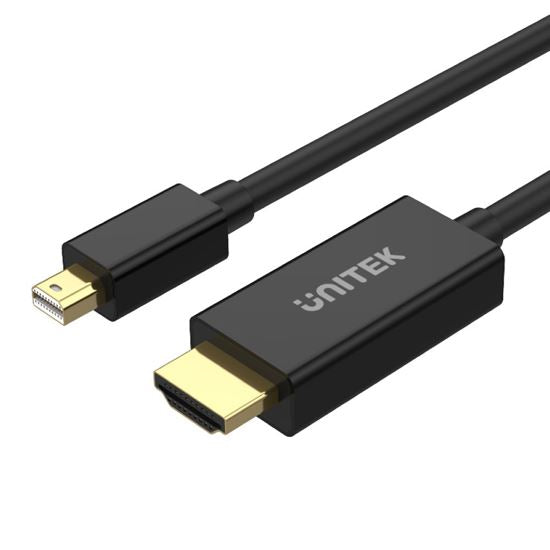 UNITEK 2M Mini DisplayPort Male to to HDMI Male Adapter Cable.