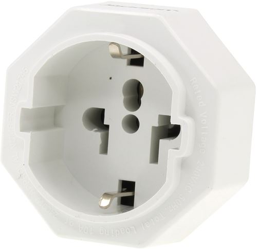 JACKSON 1x Outlet Travel Adaptor. Converts US, USA/Asian Plugs for