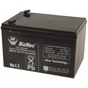 12V 12Ah Sealed Lead Acid (SLA) Battery (Pro# SB2489)