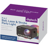 3-In-1 Ball, Laser and Strobe Party Light