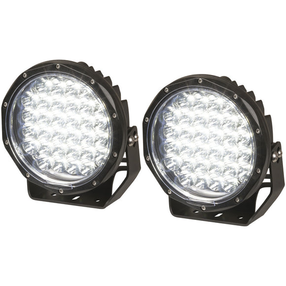 6000 Lumen 7 Inch Solid LED Driving Light, Sold as Pair